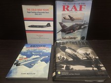 4x books History of the RAF, 100 years of aviation, British proejcts etc