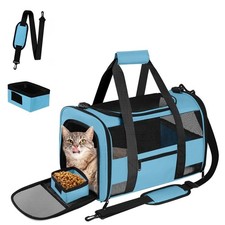 Cat Carrier Dog Carrier, Pet Carrier Airline Approved for Small Dogs Medium Cats