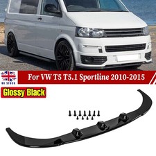 Lower Front Splitter Bumper Lip For VW TRANSPORTER T5 T5.1 SPORTLINE 10-14 A