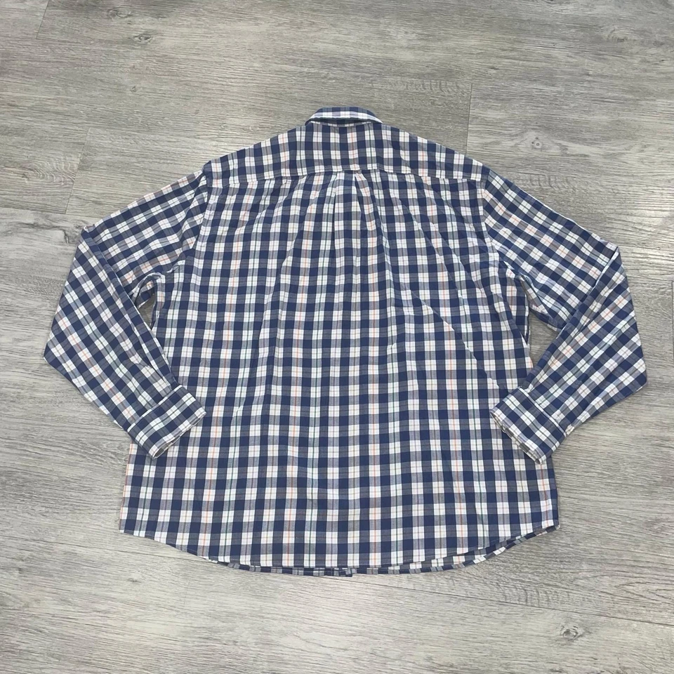 Johnnie O Men’s Size XXL Plaid Long Sleeve Button Down Dress Shirt JMWL4560 Wake - Image 2 of 4