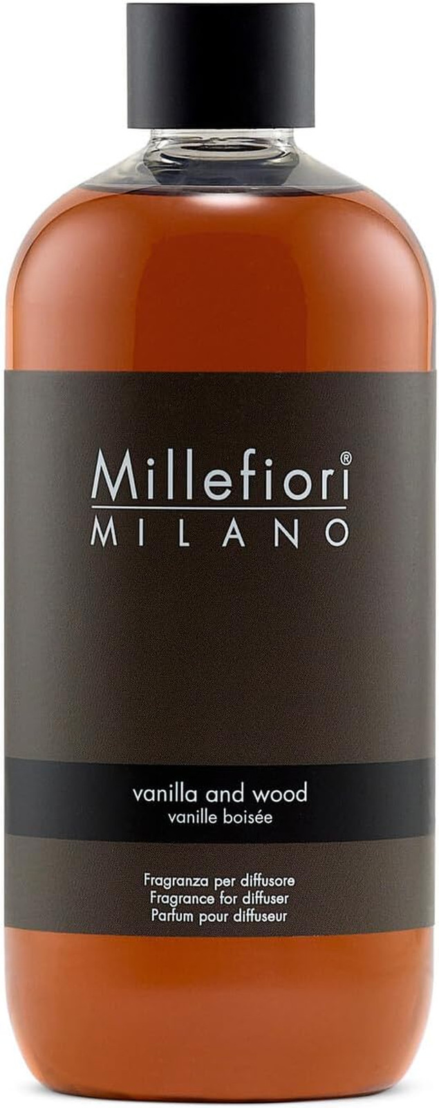 Ricarica 500ml Vanilla & Wood Millefiori - Eleganza Olfattiva per Interni