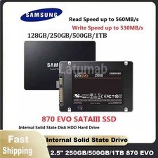 2.5" 870 EVO SATAIII SAMSUNG SSD  250GB/500GB/1TB Internal Solid State Drive Lot