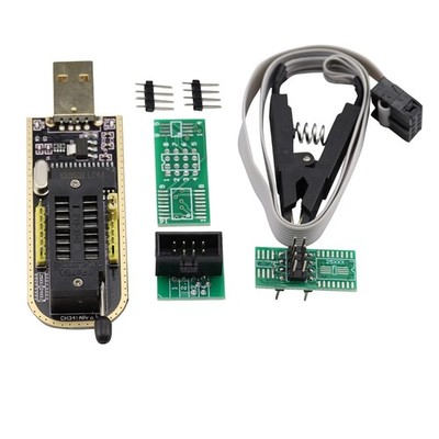 SOIC8 Flash-Chip IC USB Programmer EEPROM BIOS Chip Adapter Clip Chip Program...