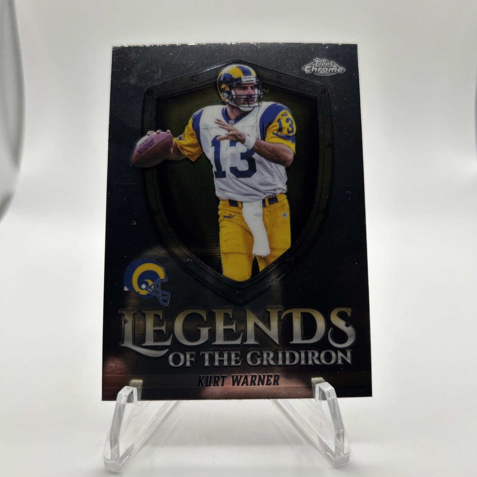 2025 Topps Chrome - Legends of the Gridiron Kurt Warner #LOG-1