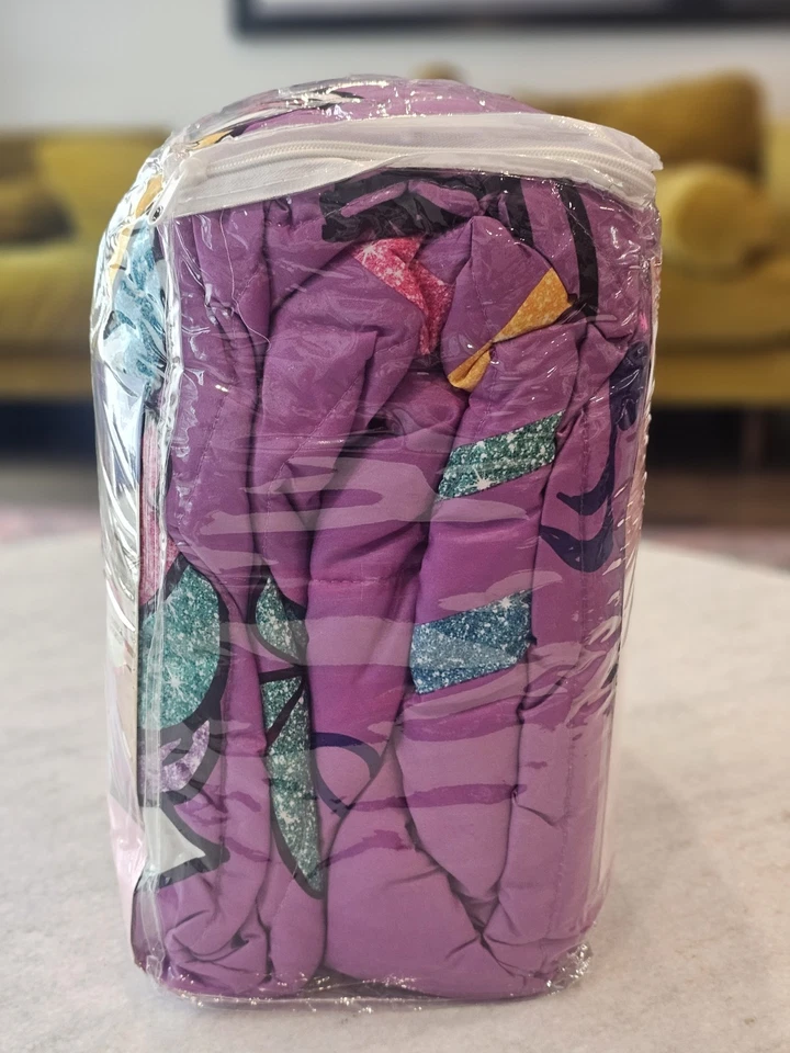 Juego de edredón y farsa reversible doble/completo Nickelodeon JoJo Siwa ropa de cama para niños Foto 2 de 4