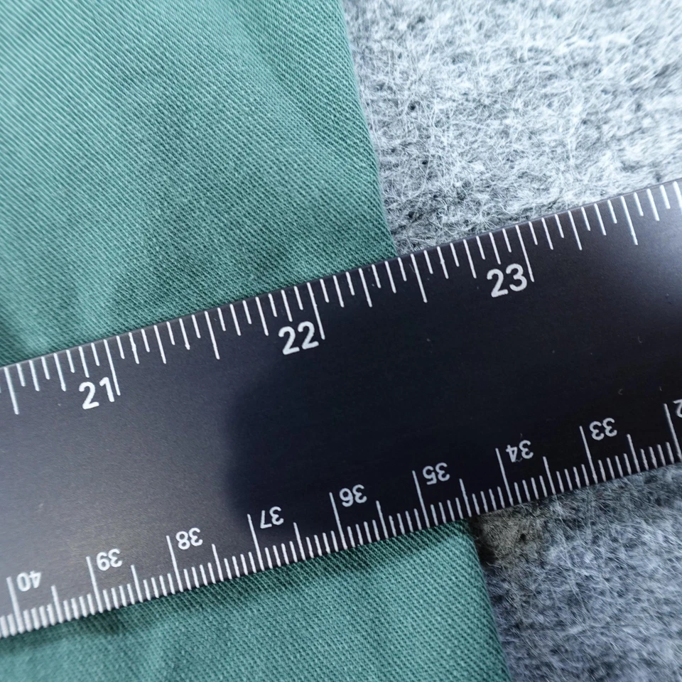 Ralph Lauren Shirt Mens Large Green Classic Fit Button Down Suede Elbow Patches - Image 4 of 4