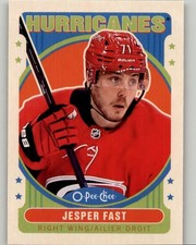 2021-22 O-Pee-Chee Jesper Fast Retro #432 Carolina Hurricanes