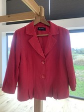 Planet Ladies Magenta Pink Lined Linen Jacket Size 16 - vgc