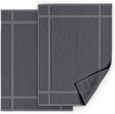 100 Ring Spun Cotton Bath Mat Pack of 2 18 X 25 Inch, Washable, Soft  Absorb