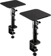 Studio Monitor and Speaker Stand Clamp on Desktop Stand Set of 2 Height