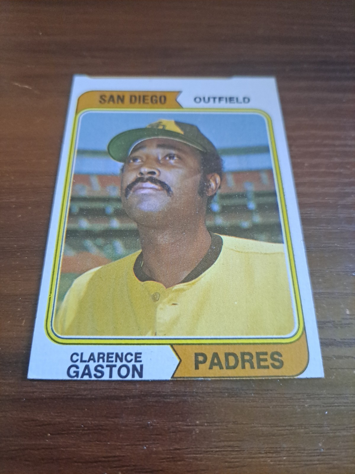 1974 TOPPS BASEBALL CARD # 364 CLARENCE GASTON PADRES OUTFIELDER 