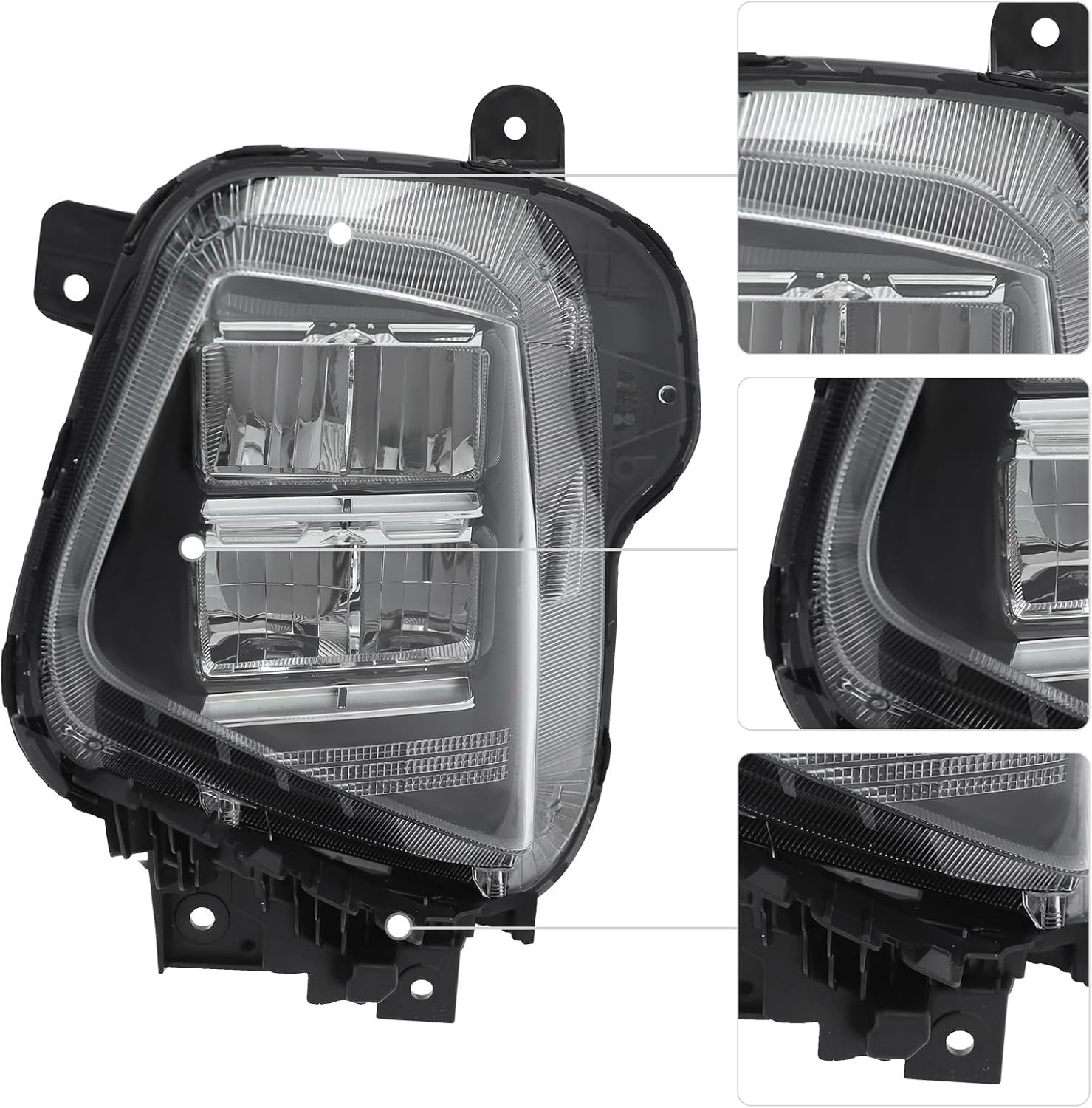 Assembly Point Righ Side Side Left & Right Side LED Headlight Assembly Fits for 2025-2026 Hyundai ...