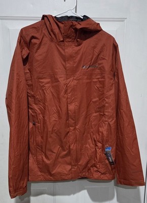 Columbia Mens Omni-Tech Waterproof Breathable Hooded Jacket Red Size M Outdoor