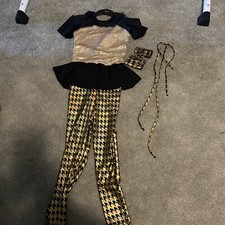 gold jazz dance costume Child Medium