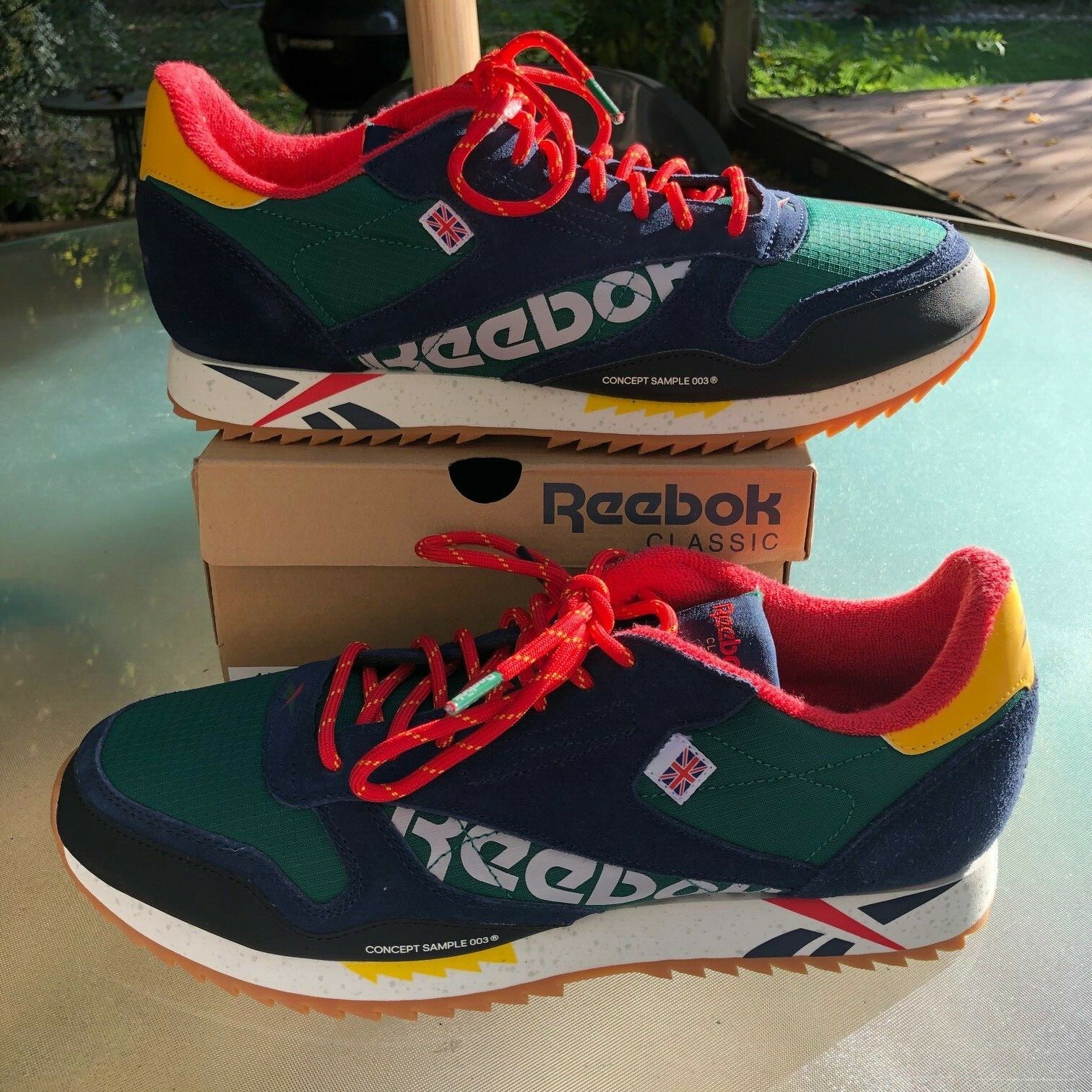 reebok classic leather ripple red