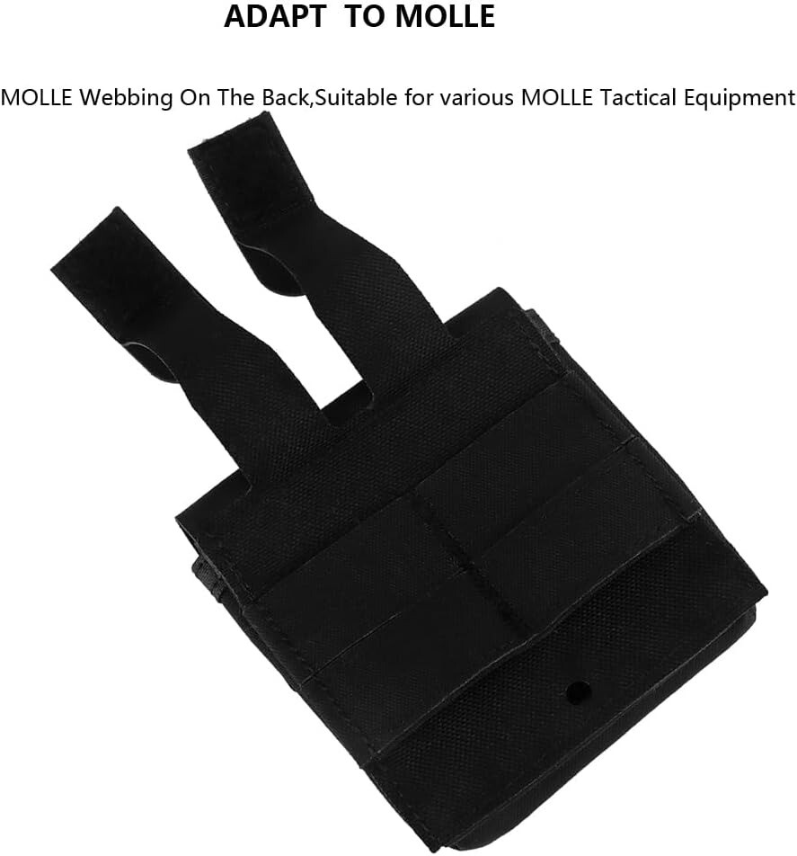 Small Tactical Molle Utility Pouch – Mini EDC IFAK Bag With MOLLE Compatibility, 4”x4”x1.2”, 1000D Nylon, For Vest, Belt, Backpack