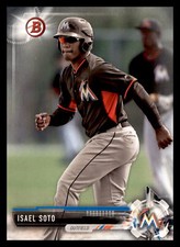 2017 Bowman Prospects #BP129 Isael Soto Miami Marlins