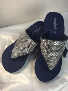 olivia miller rhinestone sandals