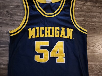 Vintage Nike Michigan Robert Tractor Traylor #54 Basketball Jersey