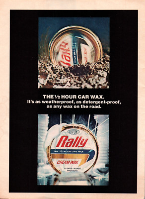 Weatherproofing Rally Posters Rally Weatherproof Car Wax 1972 Vintage Color Auto Maintenance Print Ad ...