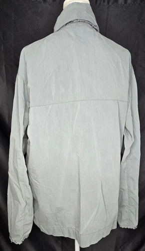 Planet Earth Jacket XL Skateboard Ski Net Lined Green Gray Hidden Hood Full Zip image 4
