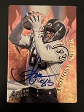 ANTHONY MILLER Signed Autographed Auto 1994 Action Packed Catching Fire Chargers