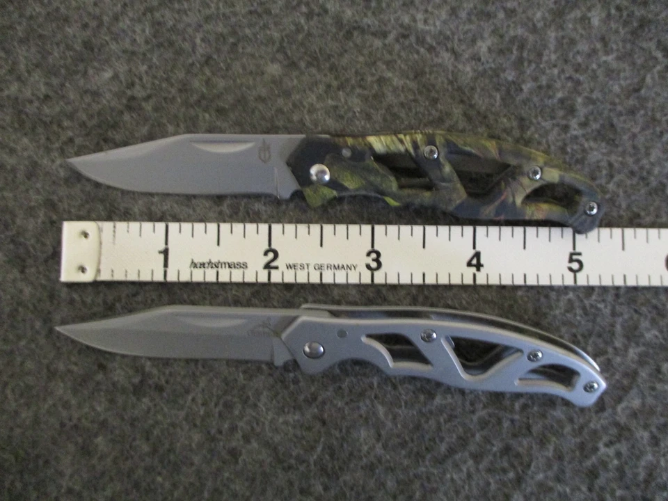 LOT (4) GERBER FOLDING KNIVES LINER & LOCKBACK 97223 + PARAFRAME 4660515A/ 6002 - Image 3 of 4
