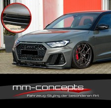 Cup Spoilerlippe SCHWARZ für Audi A1 GB S-Line S1 Spoilerschwert Frontspoiler IN