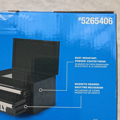 Kobalt Mini 10.83-in Friction 2-Drawer Blue Steel Tool Box in the Portable Tool Boxes department at