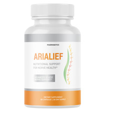 AriaLief Brain Pills - Nerve Health  Cognitive Support Supplement - 60 Capsules