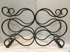 Wine Rack Six Bottle All Metal Construction 16 X 10 X 4 Inches R14