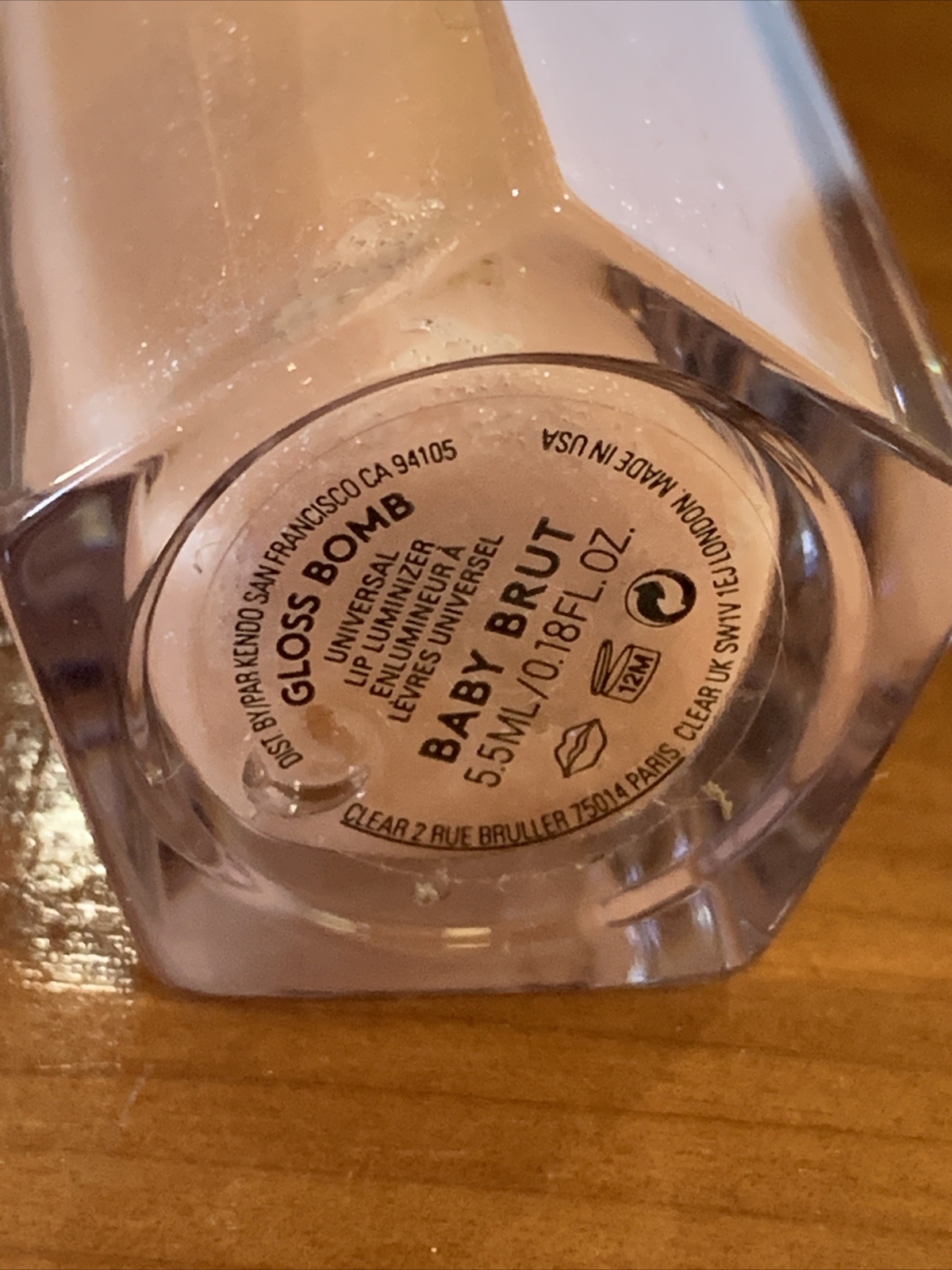 Fenty Beauty Rihanna Gloss Bomb Lip Luminizer, Baby Brut, travel size