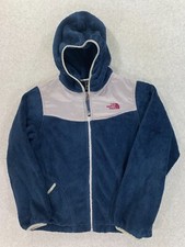 The North Face Denali Fleece Hoodie Jacket Girl's Large 14/16 Blue