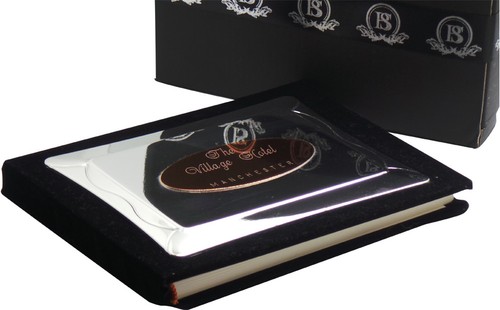 Custom ADDRESS Book GUEST VISITOR Silver Plated Personalised Luxury FREE - Picture 5 of 8