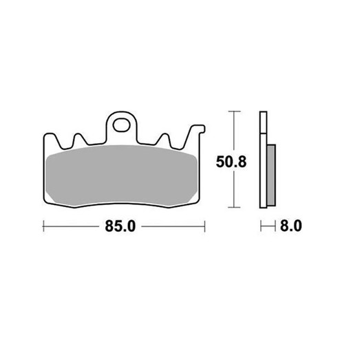 Paire Plaquette de Frein Arrière Ducati Supersport Nuda 600 1999 RMS