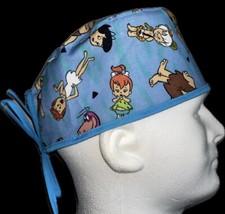 Flintstones Scattered Scrub Hat Chemo Cap