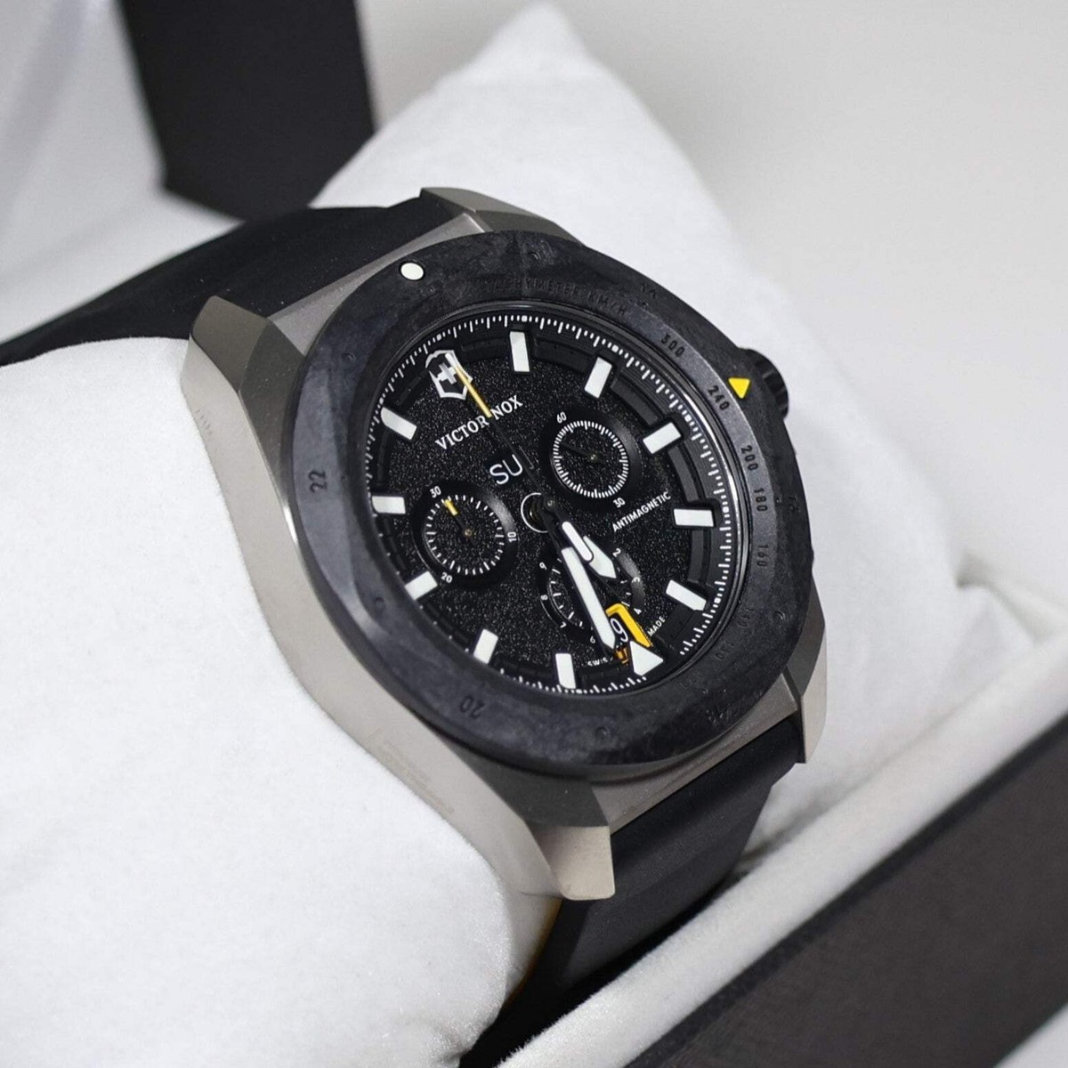 Victorinox I.N.O.X Titanium Black Dial Men's Chronograph Watch