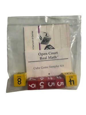 Open Court Real Math Cube Game Sampler Kit Based on Sound Theory & Principles