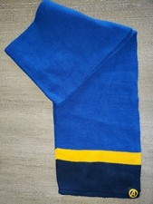 boys AVENGERS blues yellow stripe WINTER SCARF 49 INCH LONG X 7.5 INCH GREAT CON