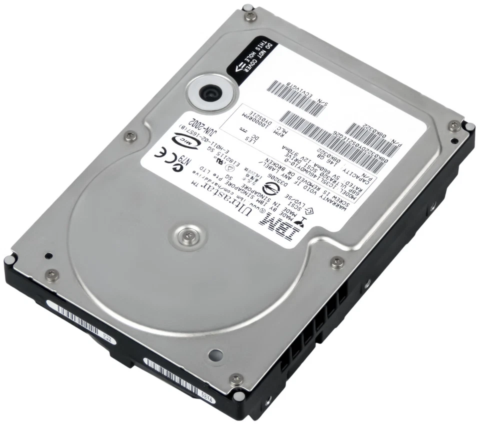 IBM 08K0322 146GB 10K 8MB SCSI U320 3.5'' IC35L146UWDY10-0 - Immagine 3 di 3