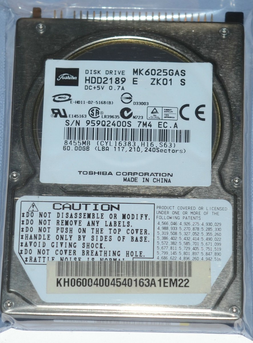 PCB - Toshiba 60GB MK6021GAS (HDD2183 F ZE01 T) G5B000211 C0/GA024C Hard Drive 683728135164