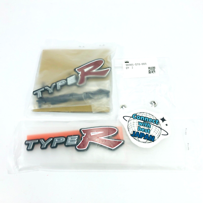 HONDA Genuine Red Front Rear Badge Emblem Set Civic EP Type-R E01