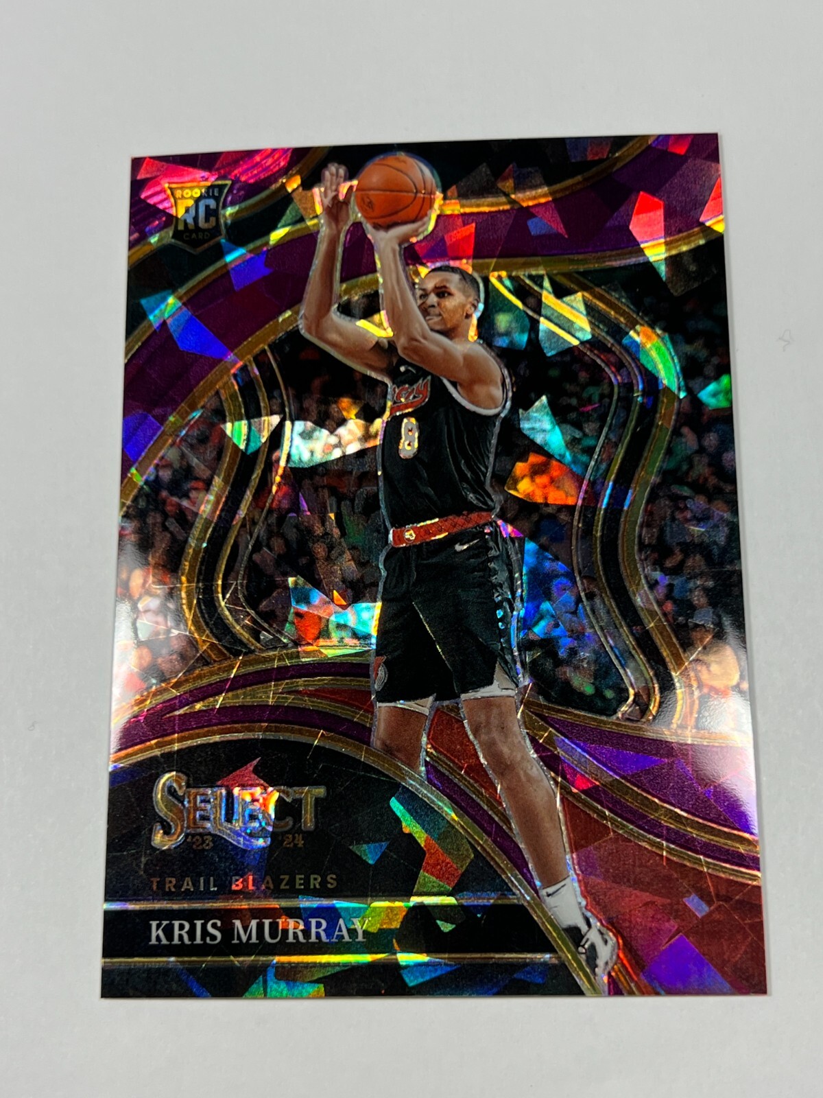 2023 Panini Select Courtside Purple Cracked Ice Prizm /99 Kris Murray Rookie RC