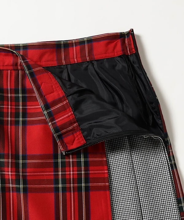 ASK availability First) BEAMS Checked cut-and-sew quilted
