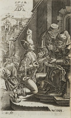 GOOSENS (17.Jhd) nach DÜRER (*1471), Passion Christi. Die Handwaschung, KSt.