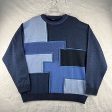 Marcello Sweater Men s XL Geometric Knit Pull...