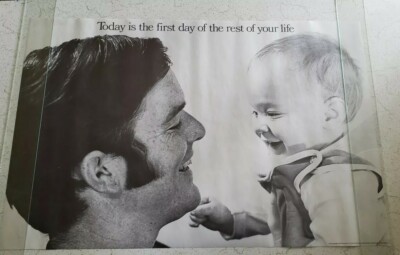 Vintage Poster Today Is The First Day Of The Rest Of Your Life Original 1970