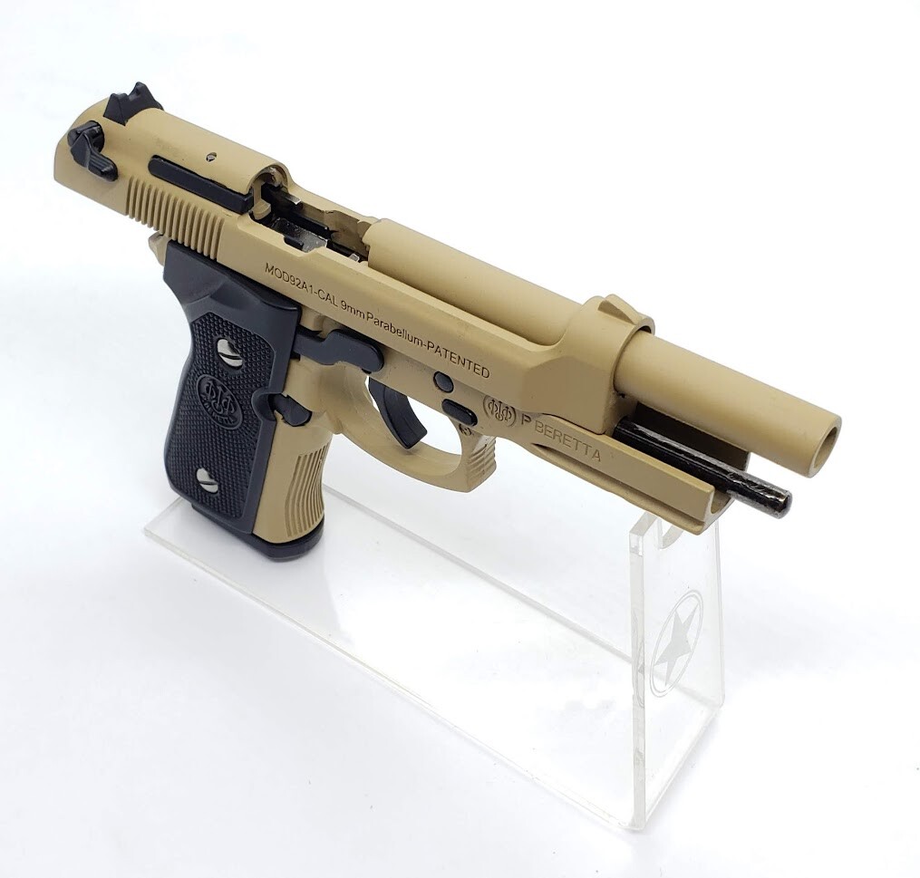 SEIKO UPGRADED! Beretta M92 Shell Eject Toy Gun 1:2 Mini Guns. Not
