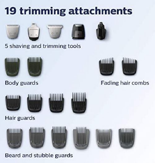 Philips Norelco Multigroom All-in-One Trimmer 7000 23pc Stainless Steel