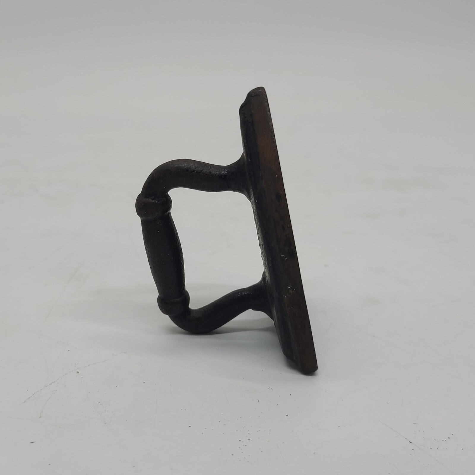 Vintage/Antique Cast Iron Miniature Sad Flat Iron Salesman Promotional Sample